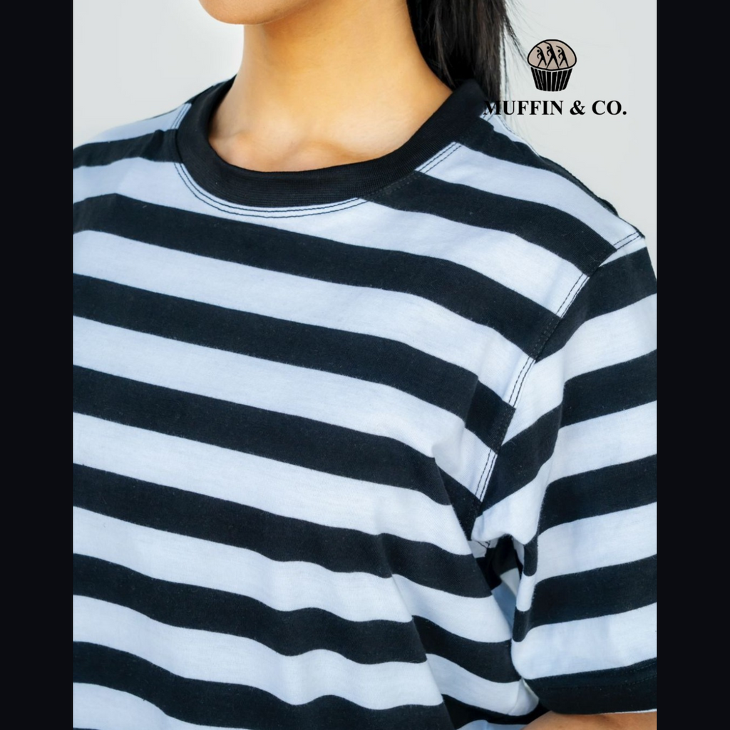 Bold Lines T-shirt in black & white stripes