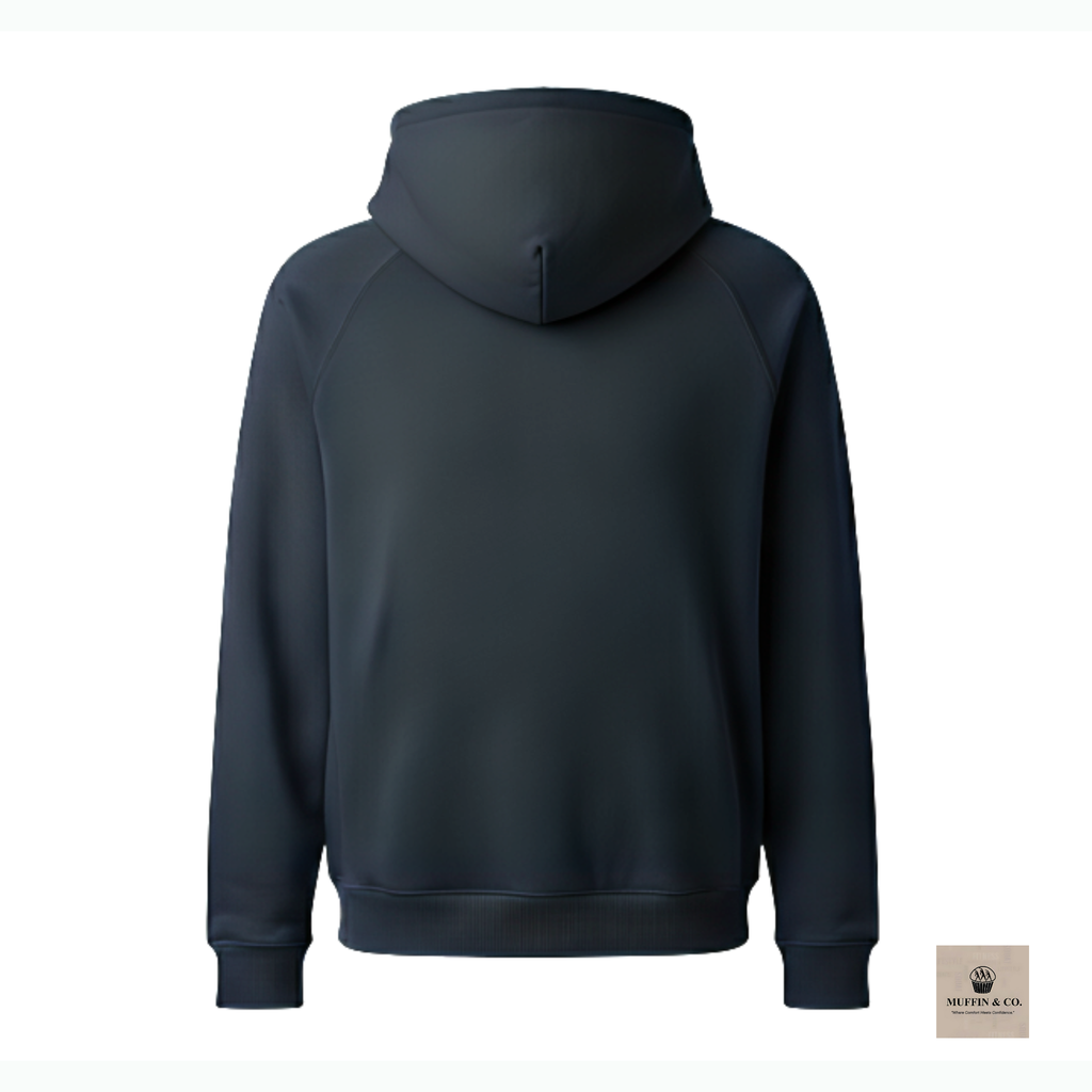 Muffin & Co Premium Fleece Hoodie – Ultra Soft Comfort | Winter Essential (Navy)