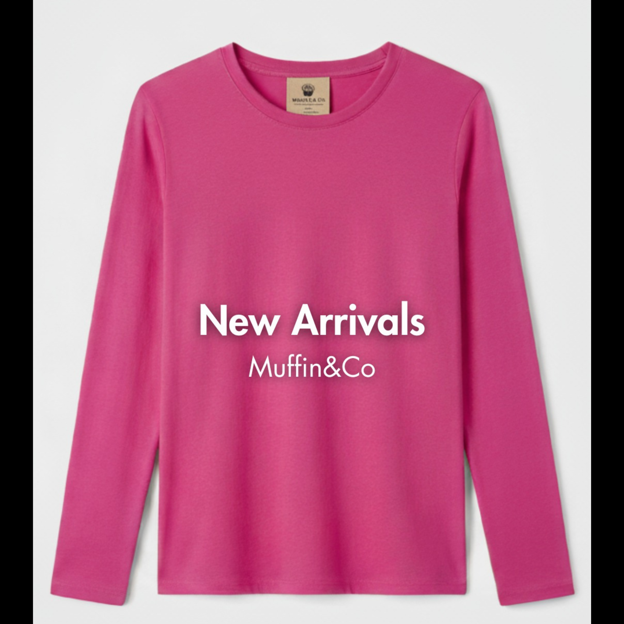 Pink Long-Sleeve Shirt | Muffin & Co – Blush Tones for Bold Confidence