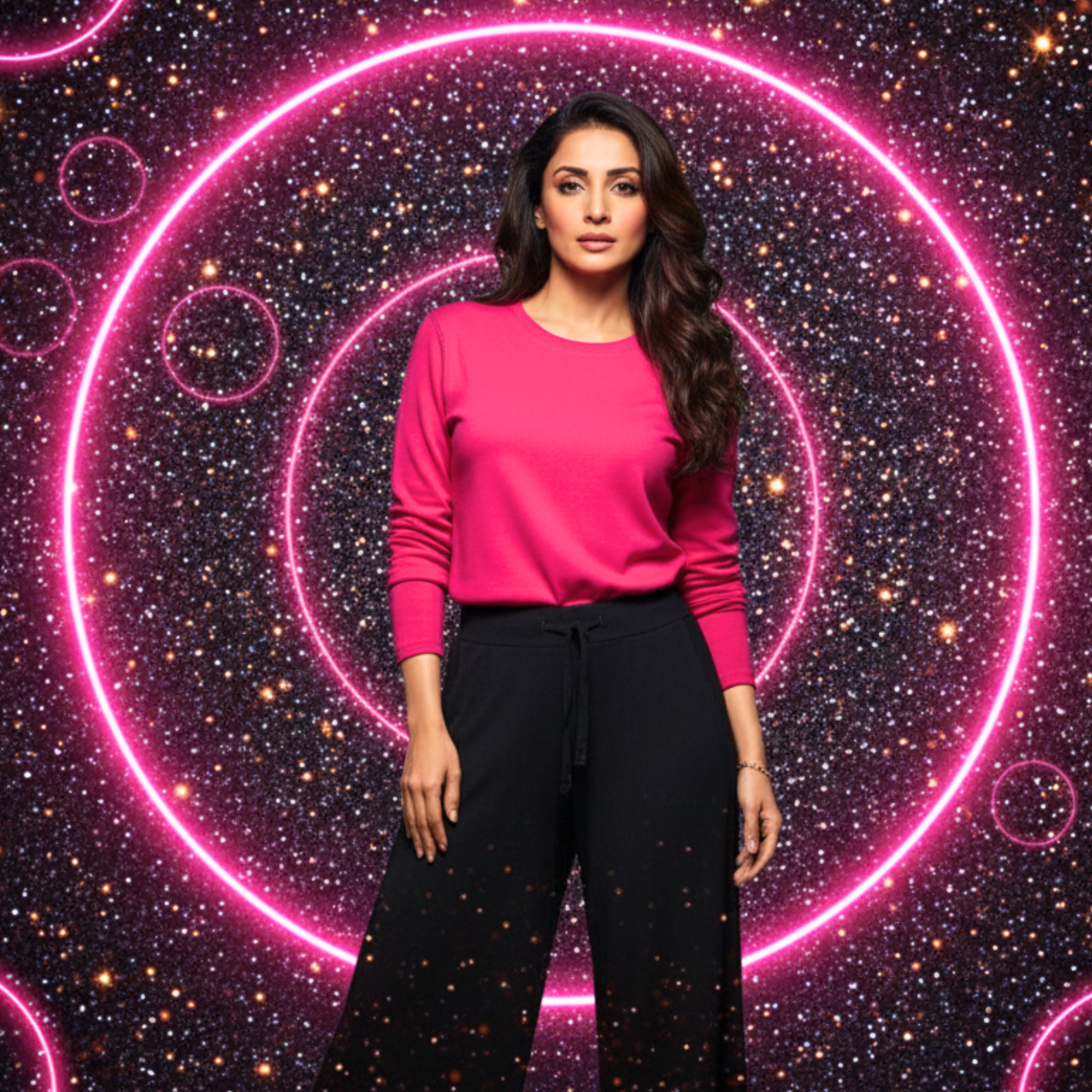 Pink Long-Sleeve Shirt | Muffin & Co – Blush Tones for Bold Confidence