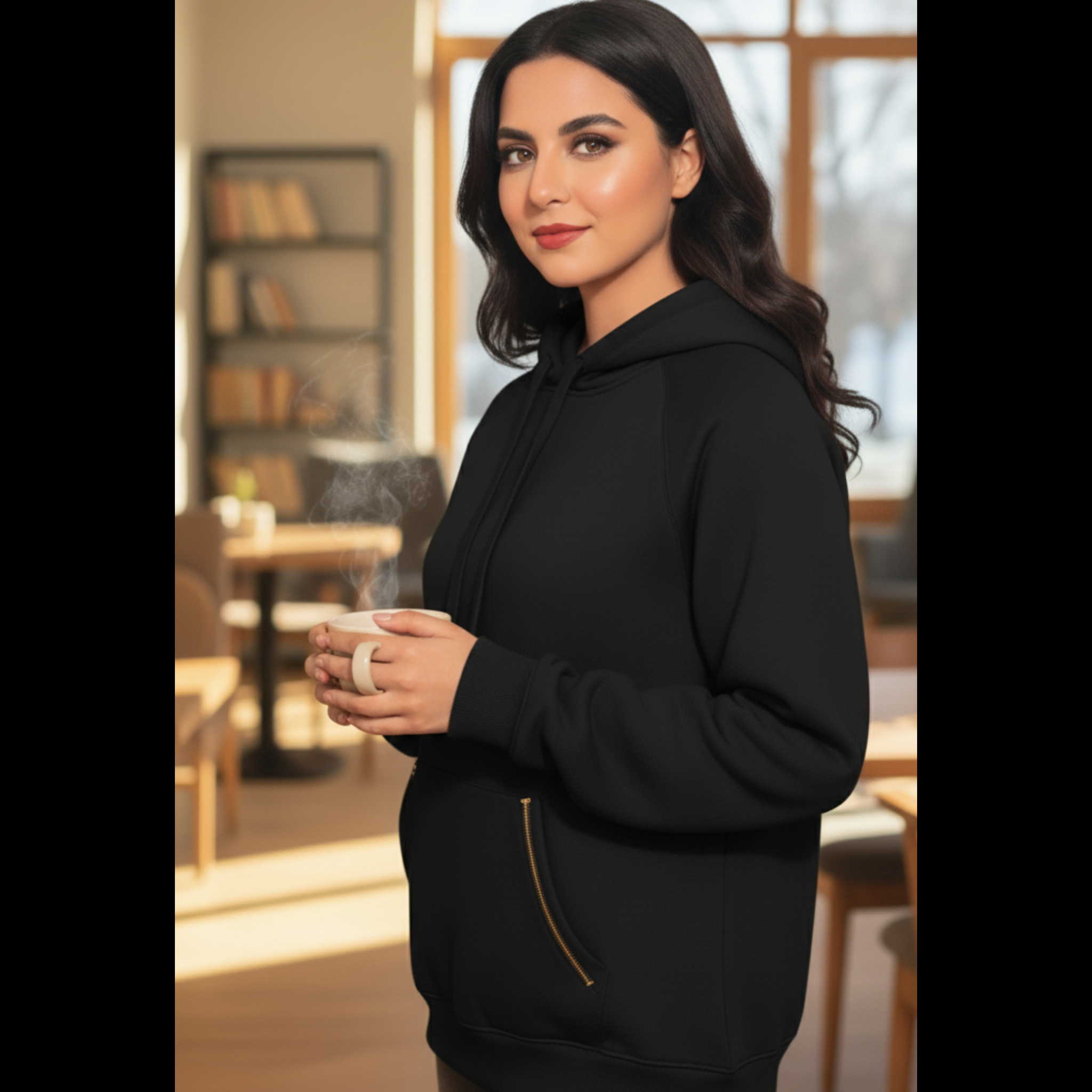 Classic Black Hoodie – Comfort, Confidence & Style | Muffin & Co.