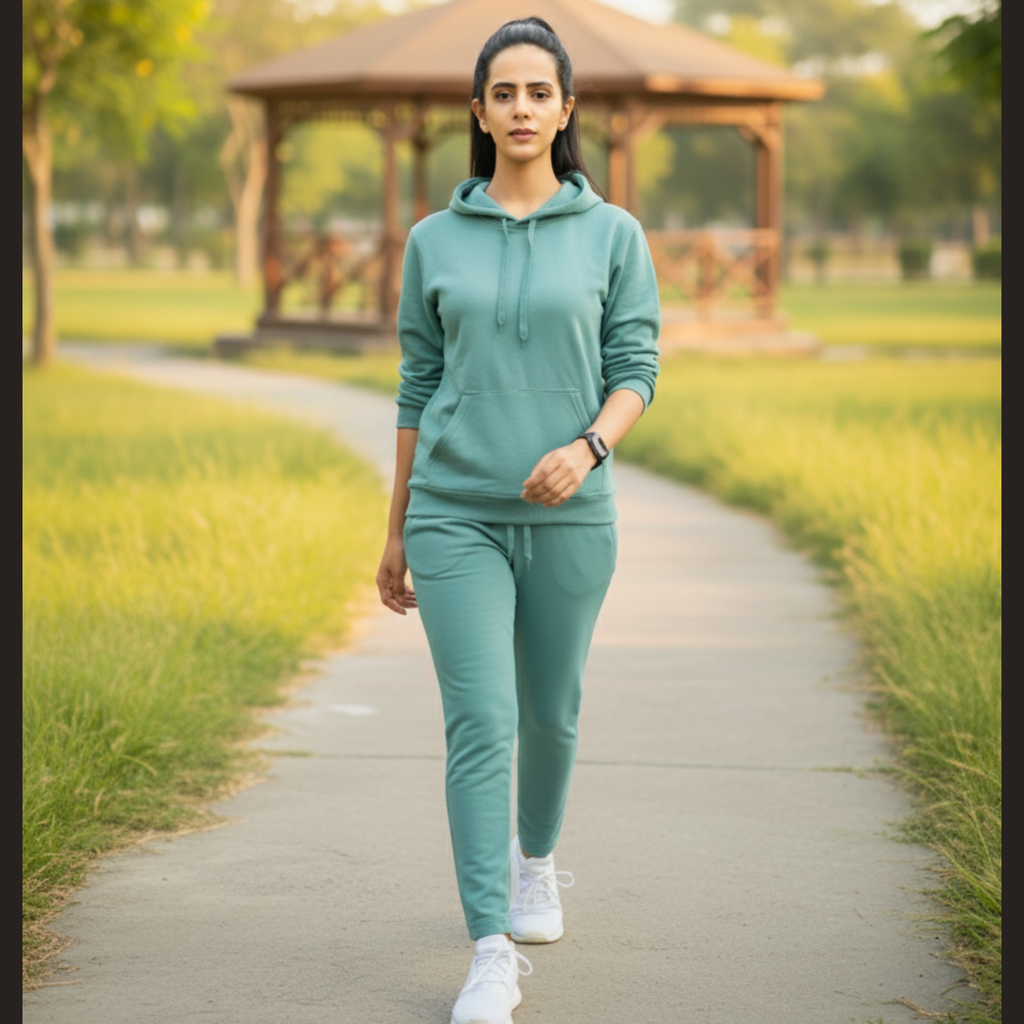 4. Aqua Hoodie & Trouser Set – Fresh Minimal Co-ord | Muffin & Co.